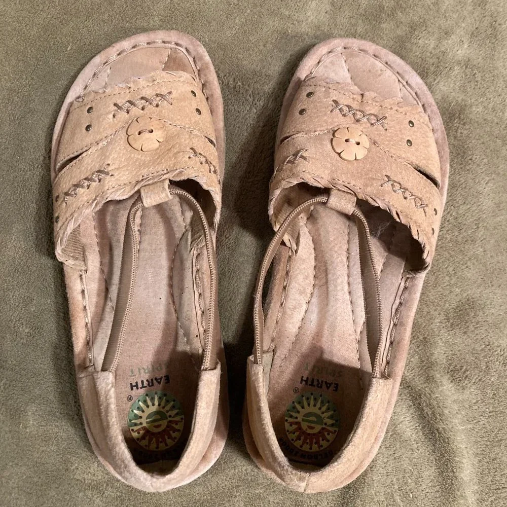 EUC Vintage Earth Spirit Kalei2 Leather Sandals Size 8.5W - Picture 5 of 13